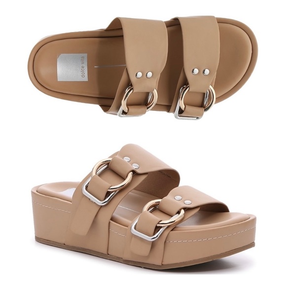 Dolce Vita Shoes - NWOT Dolce Vita Cici Wedge Sandal, Tan, Sz 7